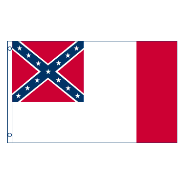 DRAPEAU ÉTATS CONFÉDÉRÉS D\'AMÉRIQUE 1865 150x90cm - DRAPEAU REBEL - USA CONFÉDÉRÉ 90 x 150 cm - DRAPEAUX