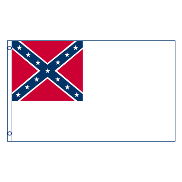 DRAPEAU ÉTATS CONFÉDÉRÉS D\'AMÉRIQUE 1863-1865 150x90cm - DRAPEAU REBEL - USA CONFÉDÉRÉ 90 x 150 cm - DRAPEAUX