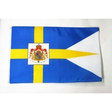 DRAPEAU ROYAL SUÈDE 150x90cm - DRAPEAU SUÉDOIS 90 x 150 cm - DRAPEAUX
