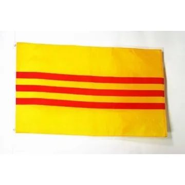 DRAPEAU SUD VIETNAM 150x90cm - DRAPEAU VIETNAMIEN - VIET NAM DU SUD 90 x 150 cm - DRAPEAUX