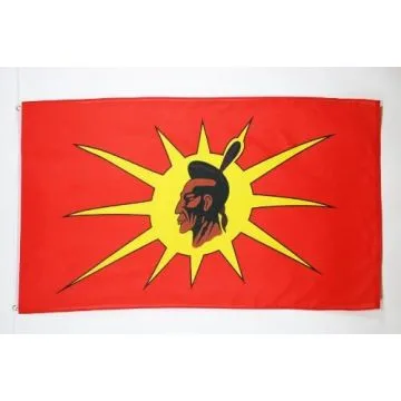 DRAPEAU CHEF INDIEN 150x90cm - DRAPEAU INDIEN 90 x 150 cm - DRAPEAUX