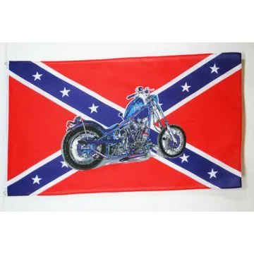 DRAPEAU SUDISTE MOTO 150x90cm - DRAPEAU REBEL - ETATS CONFÉDÉRÉS D\'AMÉRIQUE 90 x 150 cm - DRAPEAUX