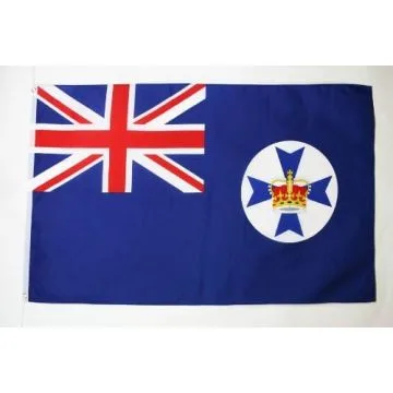 DRAPEAU QUEENSLAND 150x90cm - DRAPEAU AUSTRALIEN - AUSTRALIE 90 x 150 cm - DRAPEAUX