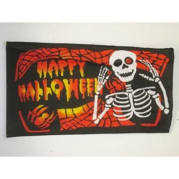 DRAPEAU HALLOWEEN OS 150x90cm - DRAPEAU HAPPY HALLOWEEN 90 x 150 cm - DRAPEAUX