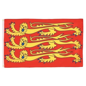 DRAPEAU RICHARD C?UR DE LION 150x90cm - DRAPEAU ROI RICHARD I D\'ANGLETERRE 90 x 150 cm - DRAPEAUX