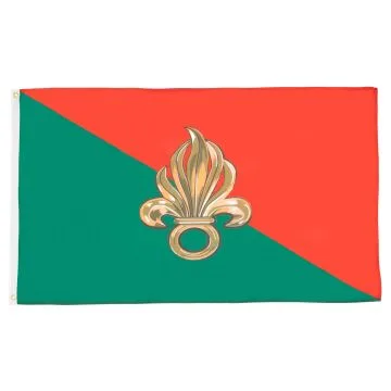 Drapeau France Légion étrangère 150x90cm - Drapeau armée française 90 x 150 cm - Drapeaux