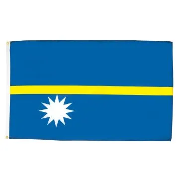 DRAPEAU NAURU 150x90cm - DRAPEAU NAURUAN 90 x 150 cm - DRAPEAUX