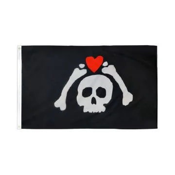 DRAPEAU PIRATE MICROPOSE 150x90cm - DRAPEAU CORSAIRE 90 x 150 cm - DRAPEAUX