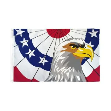 DRAPEAU AIGLE PATRIOTIQUE AMÉRICAIN 150x90cm - DRAPEAU USA - ETATS-UNIS 90 x 150 cm - DRAPEAUX