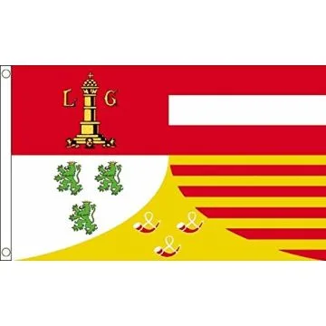 DRAPEAU PROVINCE DE LIÈGE 150x90cm - DRAPEAU LIÉGOIS - BELGIQUE 90 x 150 cm - DRAPEAUX