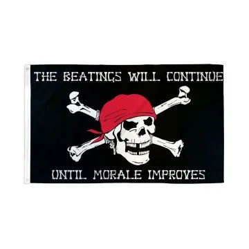 DRAPEAU PIRATE SANS MORALE 150x90cm - DRAPEAU CORSAIRE TÊTE DE MORT 90 x 150 cm - DRAPEAUX