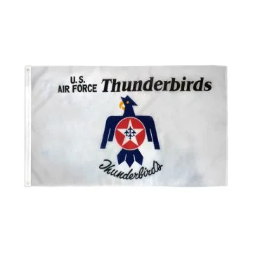DRAPEAU FORCE AÉRIENNE DES ÉTATS-UNIS THUNDERBIRDS 150x90cm - DRAPEAU THUNDERBIRDS AMÉRICAINS 90 x 150 cm - DRAPEAUX