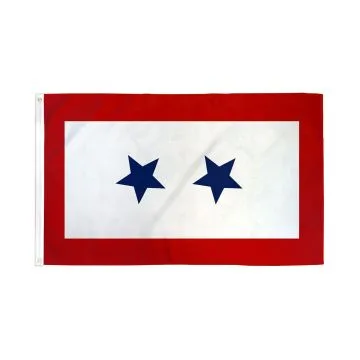 DRAPEAU ETATS-UNIS BLUE STAR SERVICE 2 ÉTOILES 150x90cm - DRAPEAU SERVICE BANNER AMÉRICAIN 90 x 150 cm - DRAPEAUX