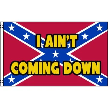 DRAPEAU SUDISTE I AIN\'T COMING DOWN 150x90cm - DRAPEAU REBEL CONFÉDÉRÉ 90 x 150 cm - DRAPEAUX