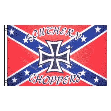 DRAPEAU SUDISTE SOUTHERN CHOPPERS 150x90cm - DRAPEAU REBEL CONFÉDÉRÉ 90 x 150 cm - DRAPEAUX