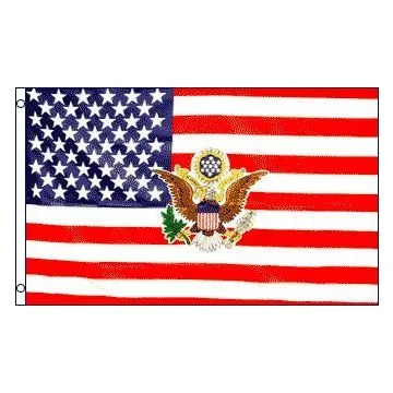 DRAPEAU ETATS-UNIS AVEC LOGO DU PRÉSIDENT 150x90cm - DRAPEAU AMÉRICAIN - USA 90 x 150 cm - DRAPEAUX