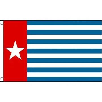 DRAPEAU ORGANISATION POUR UNE PAPOUASIE LIBRE 150x90cm - DRAPEAU DE L\'OPM 90 x 150 cm - DRAPEAUX