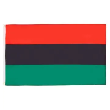 DRAPEAU PAN-AFRICAIN 150x90cm - DRAPEAU AFRO-AMÉRICAIN 90 x 150 cm - DRAPEAUX