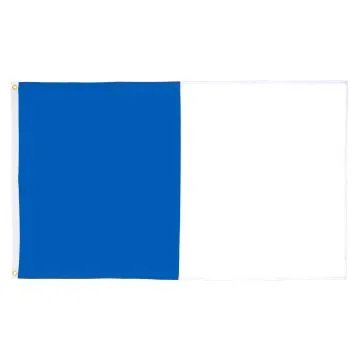DRAPEAU BLEU ET BLANC 150x90cm - DRAPEAU DEUX COULEURS 90 x 150 cm - DRAPEAUX