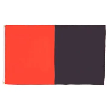 DRAPEAU ROUGE ET NOIR 150x90cm - DRAPEAU DEUX COULEURS 90 x 150 cm - DRAPEAUX