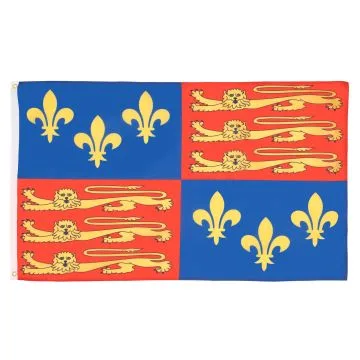 DRAPEAU ROYAL ROYAUME-UNI 16ÈME SIÈCLE 150x90cm - DRAPEAU ROIS BRITANNIQUES 90 x 150 cm - DRAPEAUX