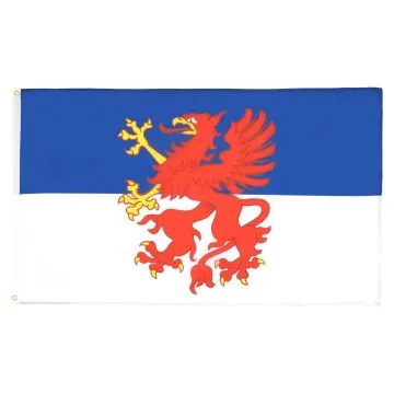 DRAPEAU POMÉRANIE 150x90cm - DRAPEAU DE POMMERN 90 x 150 cm - DRAPEAUX