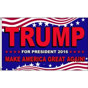 DRAPEAU DONALD TRUMP PRÉSIDENT ETATS-UNIS 2016 150x90cm - DRAPEAU ÉLECTION DES USA 90 x 150 cm - DRAPEAUX