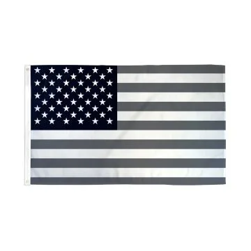 DRAPEAU ETATS-UNIS NOIR ET GRIS 150x90cm - DRAPEAU AMÉRICAIN - USA 90 x 150 cm - DRAPEAUX