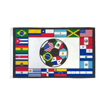 DRAPEAU FOOTBALL SUD-AMÉRICAIN 150x90cm - DRAPEAU DE LA COPA AMERICA 90 x 150 cm - DRAPEAUX