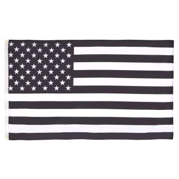 DRAPEAU ETATS-UNIS NOIR ET BLANC 150x90cm - DRAPEAU AMÉRICAIN - USA 90 x 150 cm - DRAPEAUX