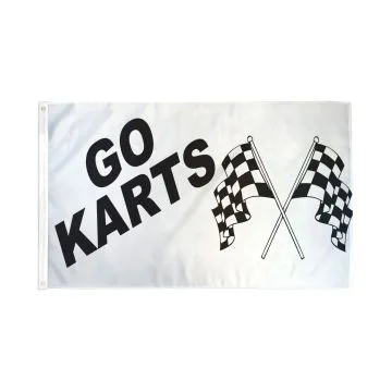 DRAPEAU KARTING 150x90cm - DRAPEAU DES KARTS 90 x 150 cm - DRAPEAUX