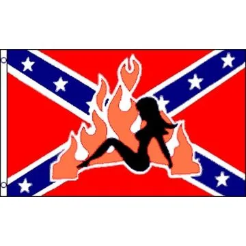 DRAPEAU FEMME REBÈLE 150x90cm - DRAPEAU REBEL LADY 90 x 150 cm - DRAPEAUX