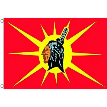 DRAPEAU MOHAWKS 150x90cm - DRAPEAU INDIENS AGNIERS IROQUOIS 90 x 150 cm - DRAPEAUX