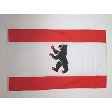 DRAPEAU BERLIN CIVIL 150x90cm - DRAPEAU BERLINOIS - ALLEMAGNE 90 x 150 cm - DRAPEAUX