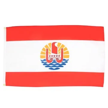 DRAPEAU POLYNÉSIE FRANÇAISE 150x90cm - DRAPEAU POLYNÉSIEN - FRANCE 90 x 150 cm - DRAPEAUX