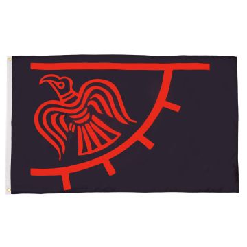 DRAPEAU DIEU ODIN 150x90cm - DRAPEAU MYTHOLOGIE NORDIQUE 90 x 150 cm - DRAPEAUX