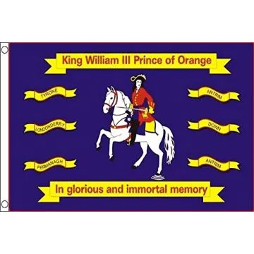 DRAPEAU GUILLAUME III D\'ORANGE-NASSAU 150x90cm - DRAPEAU DE WILLIAM III D\'ANGLETERRE 90 x 150 cm - DRAPEAUX