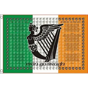 DRAPEAU IRLANDE THE SOLDIERS SONG 150x90cm - DRAPEAU IRLANDAIS 90 x 150 cm - DRAPEAUX