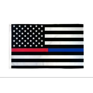 Drapeau Etats-Unis Red Blue Line 150x90cm - Drapeau mince ligne bleue 90 x 150 cm - Drapeaux