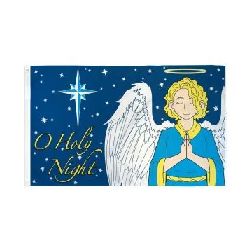 DRAPEAU O HOLY NIGHT 150x90cm - DRAPEAU O SAINTE NUIT 90 x 150 cm - DRAPEAUX