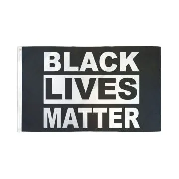 DRAPEAU BLACK LIVES MATTER 150x90cm - DRAPEAU LES VIES DES NOIRS COMPTENT 90 x 150 cm - DRAPEAUX