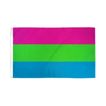 DRAPEAU POLYSEXUALITÍ? 150x90cm - DRAPEAU POLYSEXUEL 90 x 150 cm - DRAPEAUX