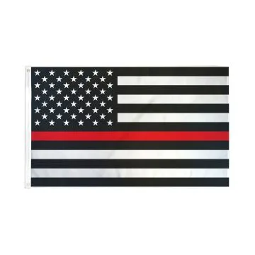 DRAPEAU ETATS-UNIS THIN RED LINE 150x90cm - DRAPEAU USA LIGNE ROUGE 90 x 150 cm - DRAPEAUX