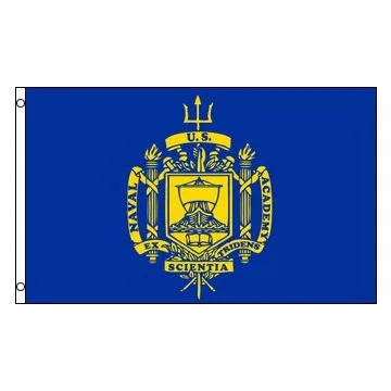 DRAPEAU UNITED STATES NAVAL ACADEMY 150x90cm - DRAPEAU ACADÍ?MIE NAVALE DES ETATS-UNIS 90 x 150 cm - DRAPEAUX