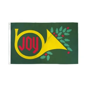 DRAPEAU JOIE DE NOÍ?L 150x90cm - DRAPEAU CHRISTMAS JOY 90 x 150 cm - DRAPEAUX