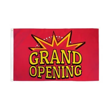 DRAPEAU GRANDE OUVERTURE 150x90cm - DRAPEAU GRAND OPENING - INNAUGURATION 90 x 150 cm - DRAPEAUX