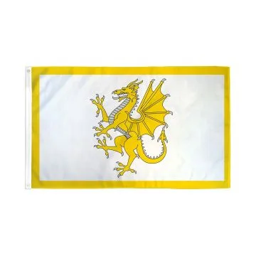DRAPEAU DRAGON D\'OR DU PAYS DE GALLES 150x90cm - DRAPEAU GALLOIS 90 x 150 cm - DRAPEAUX