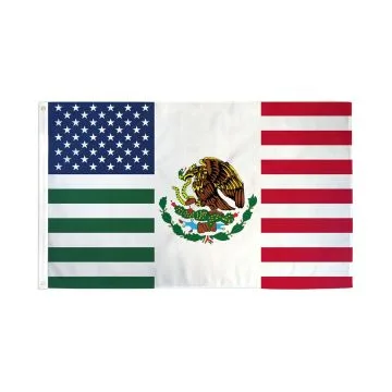 DRAPEAU AMITIÍ? ETATS-UNIS MEXIQUE 150x90cm - DRAPEAU AMERICANO-MEXICAIN 90 x 150 cm - DRAPEAUX