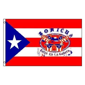 DRAPEAU PORTO RICO ORGULLO BORICUA 150x90cm - DRAPEAU PORTORICAIN - PUERTO RICO 90 x 150 cm - DRAPEAUX