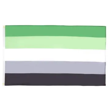 DRAPEAU AROMANTISME  150x90cm - DRAPEAU AMORANTIQUE 90 x 150 cm - DRAPEAUX
